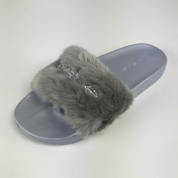 bebe fur slippers